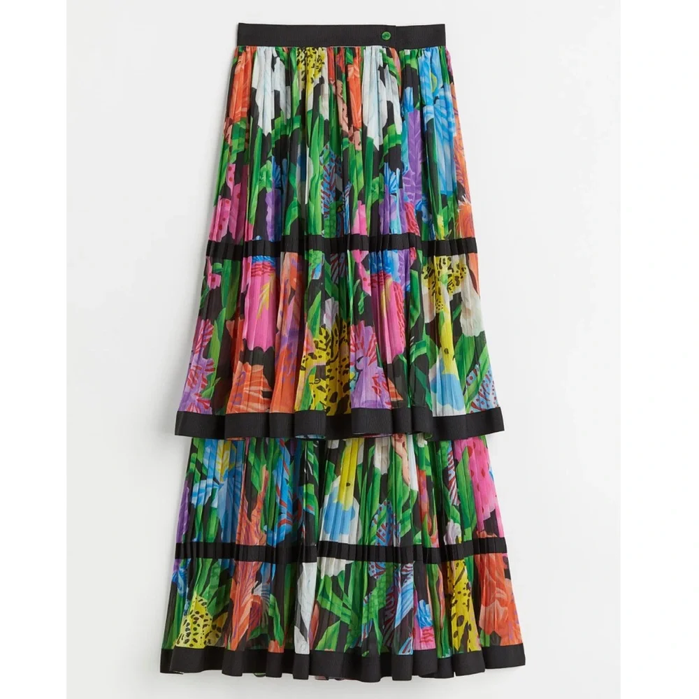 Iris Apfel X H&M Multicolored Ruffle Maxi Skirt - Picture 14 of 16